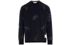 THOM BROWNE Футболка мужская темно-синяя