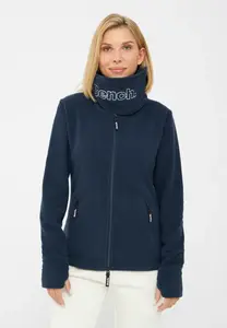 Bench Флисовая куртка "ВОРОНКА" (1 шт.), без капюшона, с вышивкой блестками, цвет морской волны