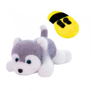 Мягкая игрушка плюшевая кукла коллекционная панда щенок мультяшный милый 33см/40см/50см высота Tak Bebe, серый