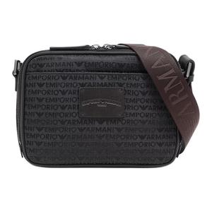 EMPORIO ARMANI Хлопковая фотосумка через плечо унисекс серая