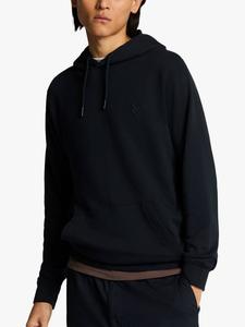 Толстовка-пуловер из тончайшего хлопка Lyle & Scott, темно-синий