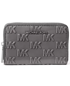 Кошелек Michael Kors Jet Set Zip Around Card Case Michael Kors, серый