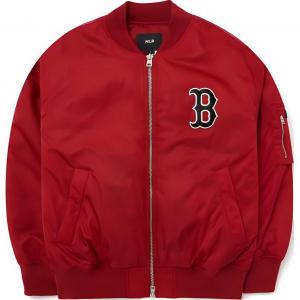Бейсбольная куртка мужская бордовый Mlb