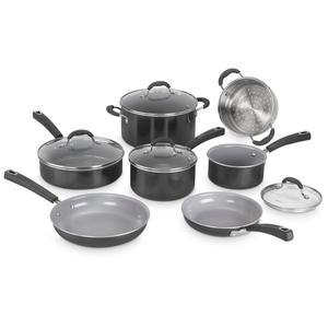 Набор посуды Advantage Ceramica XT с антипригарным покрытием, 11 предметов Cuisinart, черный