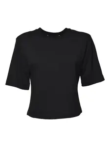 Футболка с короткими рукавами Nineminutes, черный