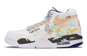 Nike Парни баскетбольные кроссовки Flight Legacy Vintage Mid top White/Orange/Brown