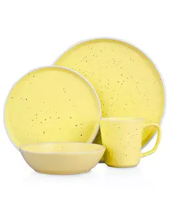 Елена, набор столовых приборов из 16 предметов, сервиз на 4 персоны Stone Lain, yellow