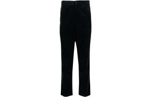 Рибленые хлопковые брюки прямого кроя Polo Ralph Lauren, темно-синий