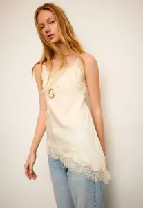 Асимметричная блузка-камизоль Stradivarius, White