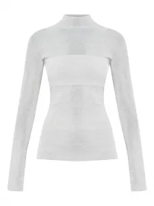 Свитер с высоким воротником Versace, нейтральный