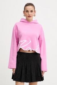 Толстовка Karl Lagerfeld, розовый