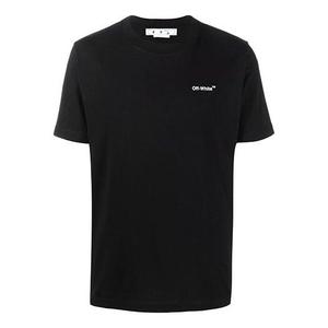 Футболка arrow logo pattern short sleeve slim fit version black Off-White, черный