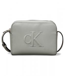 Сумка женская Calvin Klein Jeans кросс-боди с монограммой, серый