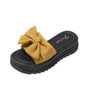 Тканые быстросохнущие тапочки-слайды женские Xingdiman, Yellow