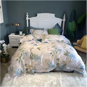 YUSIWOAL Комплект постельного белья из египетского хлопка с золотым жаккардом 1000TC