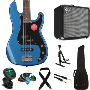 Бас-гитара Squier Affinity Series Precision Bass и комбоусилитель Fender Rumble 25 Essentials Bundle