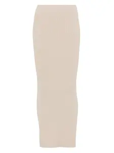 Юбка миди в рубчик MAX MARA, нейтральный