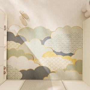 Dajiang Ковер 120х140 см из ПВХ для прихожей, моющийся, с петлевым ворсом, противоскользящий, средняя толщина, Yujizhengban Version