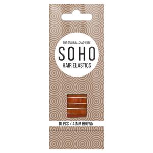 Резинка для волос snag-free haargummis Soho, braun, количество 10 шт.