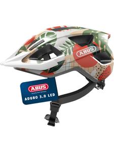 ABUS Велосипедный шлем Aduro 3.0 LED в цвете «оранжевая пальма»