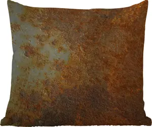 Подушка для улицы - Ржавый - Настенный - Черный - 50x50 см - Устойчив к атмосферным воздействиям - Подушка для отдыха - Удобная - Подушка с изображением MuchoWow