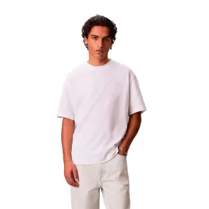 Футболка с коротким рукавом свободного кроя с эмблемой Calvin Klein, белый