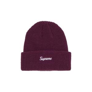 Шапка-бини Supreme свободного кроя Бордовый