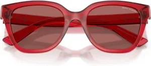 Женские солнцезащитные очки Armani Exchange Ax4164su ​​универсальной посадки "кошачий глаз", Shiny Transparent Cherry/Dark Violet