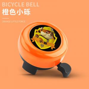 Велосипедный звонок детский BIKEBROS с принтом, оранжевый