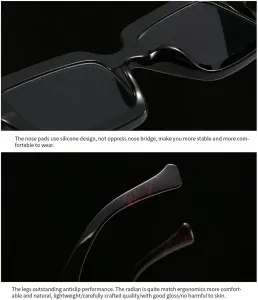 Солнцезащитные очки Melrose Oversized Punk 2023 для женщин и мужчин, квадратные солнцезащитные очки-маска, модные женские очки, Brown