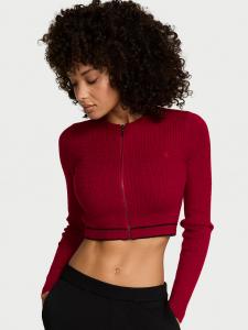Роскошный кардиган косой вязки Victoria'S Secret, red lacquer