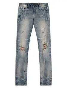 Джинсы-клеш Clayton с эффектом потертости RTA, синий