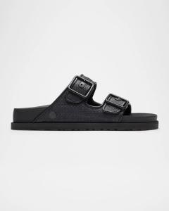 Сандалии Arizona из рафии с двойной пряжкой 1774 Birkenstock, черный