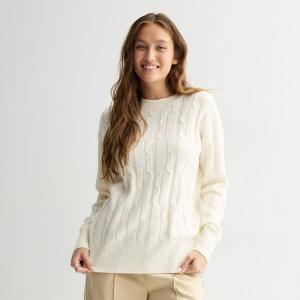 Свитер-туника с косами для юниоров So, цвет egret