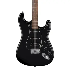 Fender Standard Stratocaster HSS с грифом из лауреля, черная накладка