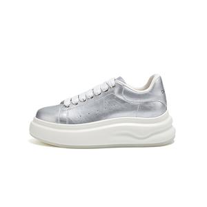 DAPHNE Женские противоскользящие износостойкие низкие скейтерские кеды Silver, цвет Silver