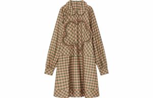 KENZO Осенне-зимнее платье с длинными рукавами женское оранжевое