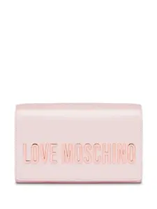 Сумка через плечо с логотипом Love Moschino, розовый