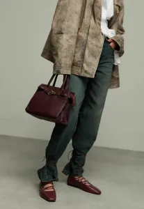 Балетки с манжетой на щиколотке Sacha, Red