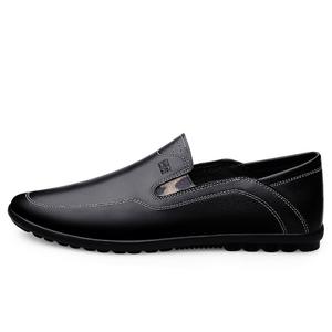 Mulinsen Повседневные кожаные туфли мужские низкие, черно-белые