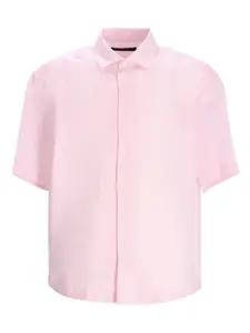 Рубашка с короткими рукавами Boss, розовый