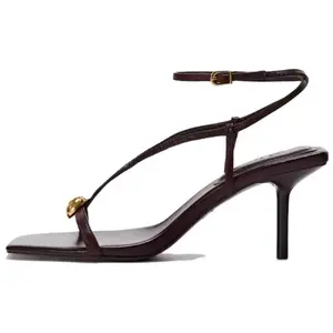 Сандалии женские Zara, коричневый