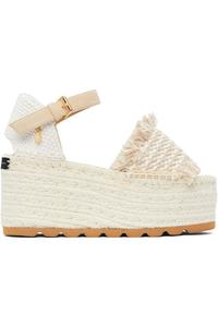 Эспадрильи на клиновидной подошве Gaia platform Stella Mccartney, бежевый