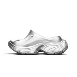 SMILEY Сланцы Starfish Collection для женщин - Светло-плетеные серебристые [Высота каблука 9 см], цвет Light Woven Silver[Height Increasing 9CM]