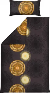 Постельное белье антрацитово-желтый 1x 135x200 см + 1x 40x80 см REDBEST