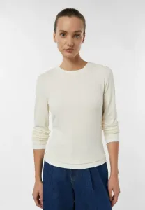 Топ с длинными рукавами Comma, Creme