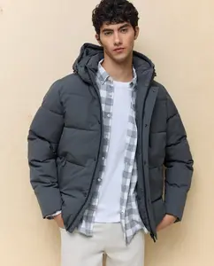 Мужской пуховик с капюшоном, водоотталкивающий Easy Wear, хаки