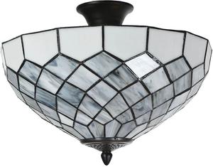 Потолочный светильник Clayre & Eef Tiffany Ø 41x24 см, серое стекло Clayre&Eef, серый