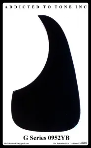 Takamine G Series TGP0952YB однослойный черный пикгард / оригинальная запчасть