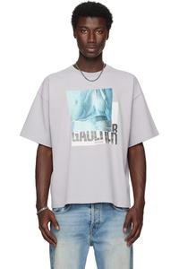 Принтованная оверсайз футболка с водным принтом Jean Paul Gaultier, мультиколор